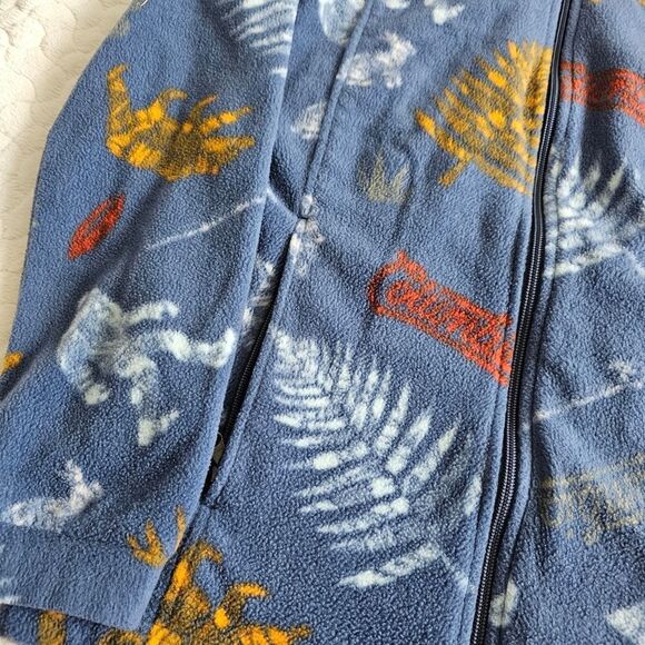 Boys XL Columbia zip up fleece jacket yeti leaves 18 20 - Picture 4 of 4